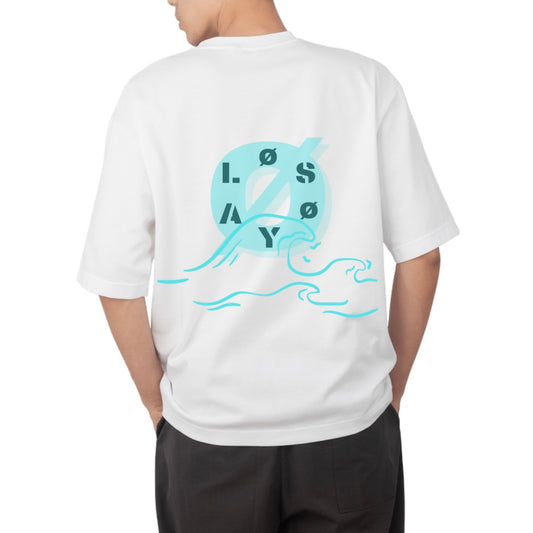 Pastel Blue LØSØYA T-Shirt