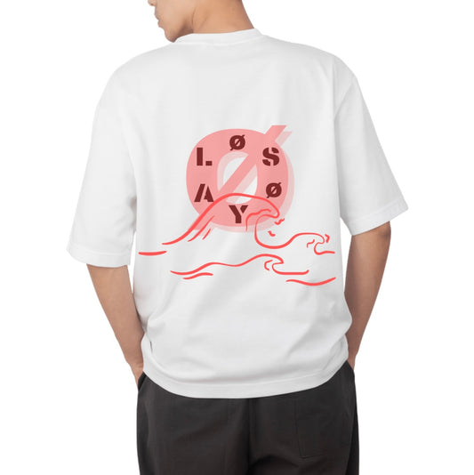 Pastel Red LØSØYA T-Shirt