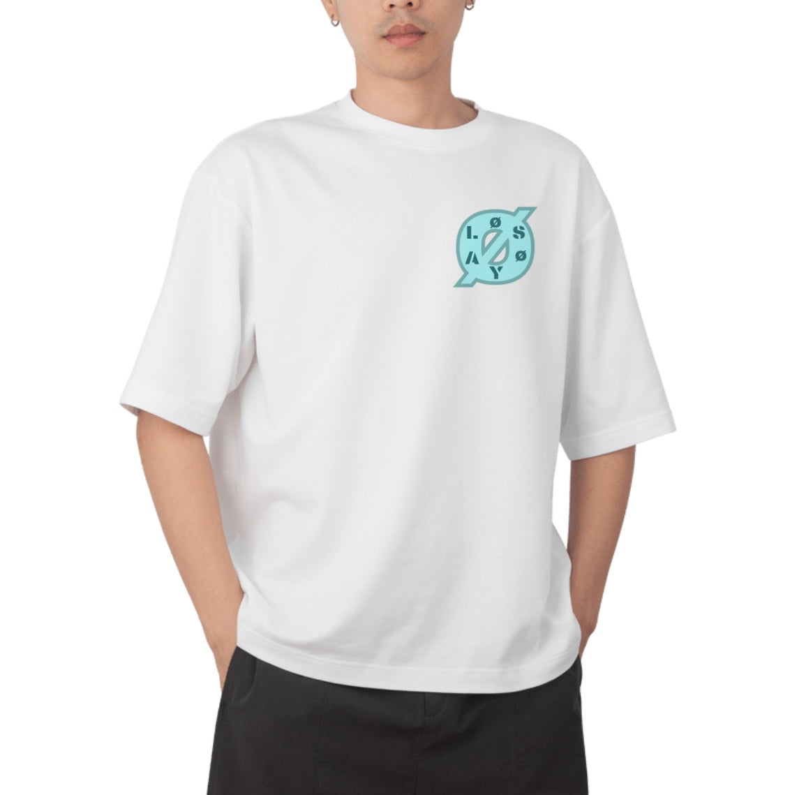 Pastel Blue LØSØYA T-Shirt