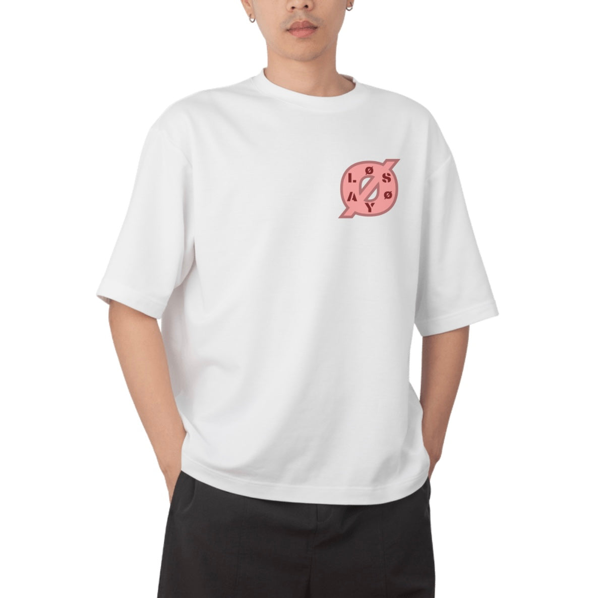 Pastel Red LØSØYA T-Shirt
